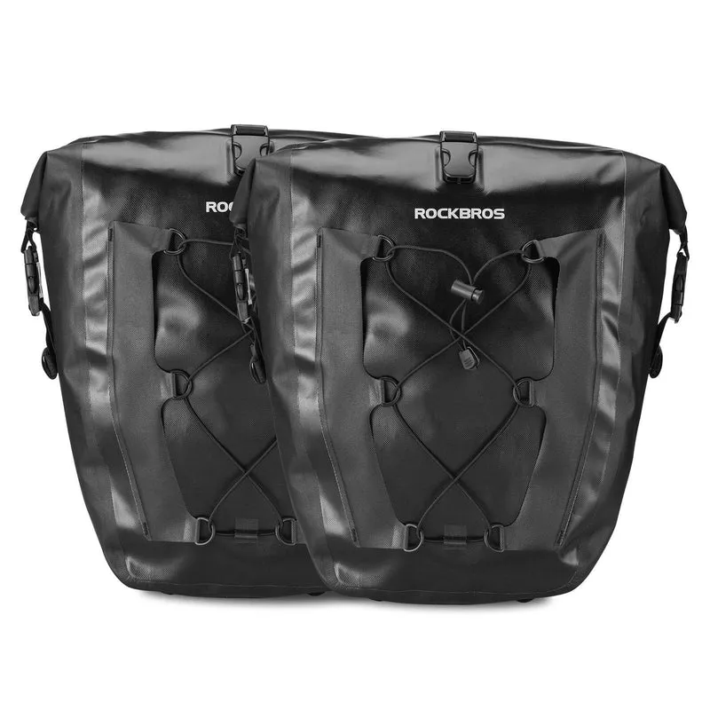 ROCKBROS 100 % wasserdichte Transporttaschen mit Netztasche 27L