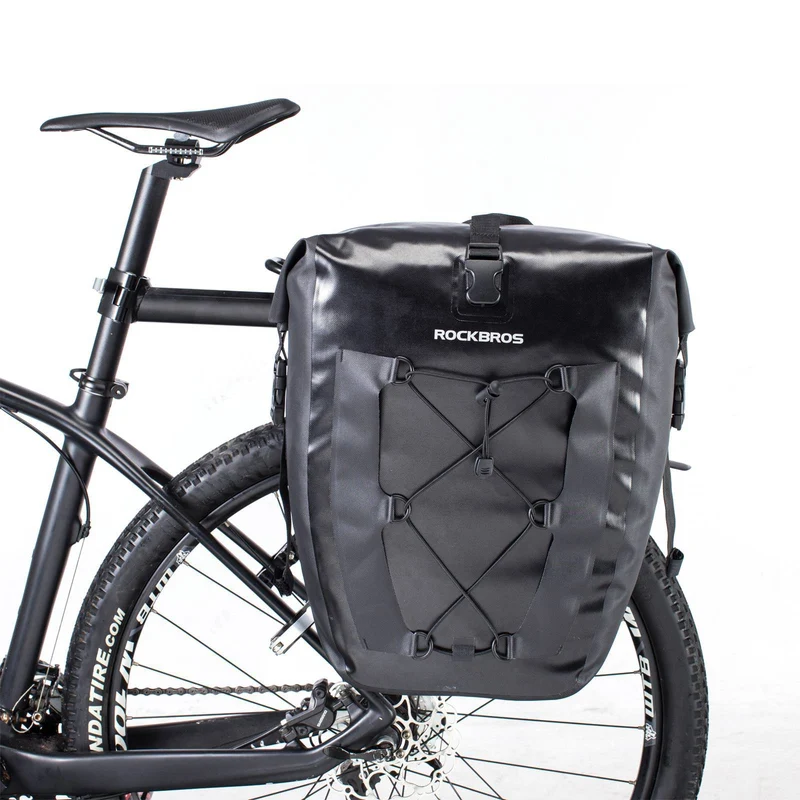 ROCKBROS 100 % wasserdichte Transporttaschen mit Netztasche 27L