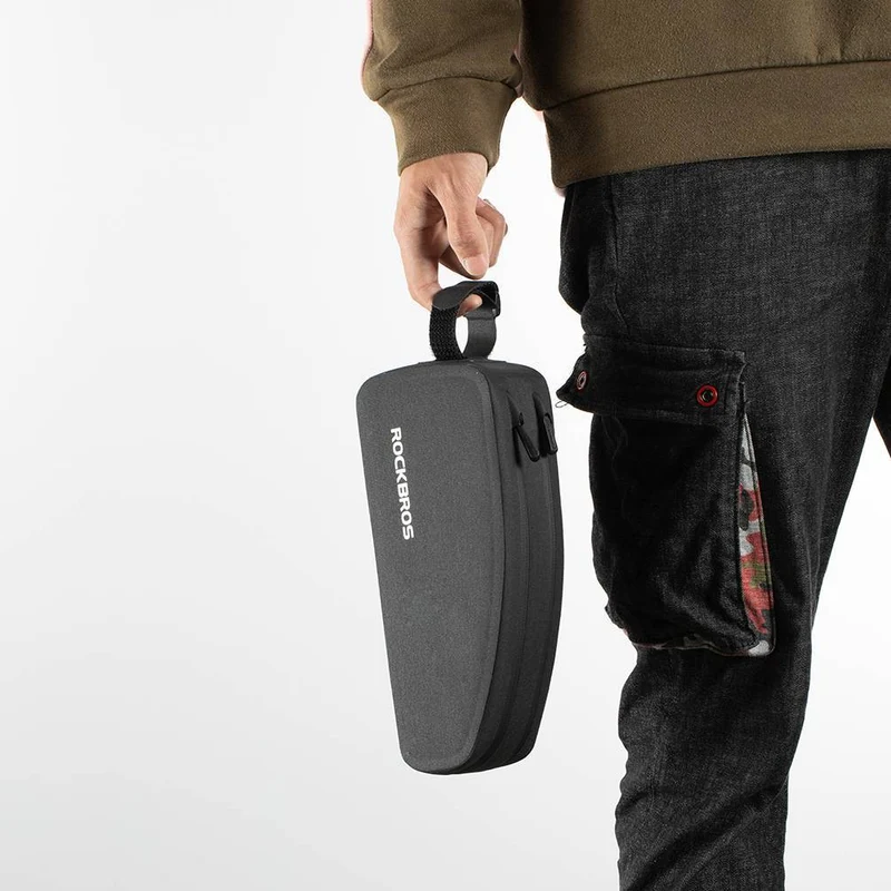 ROCKBROS wasserdichte Oberrohrtasche für Fahrrad 1L / 1.6 L Schwarz
