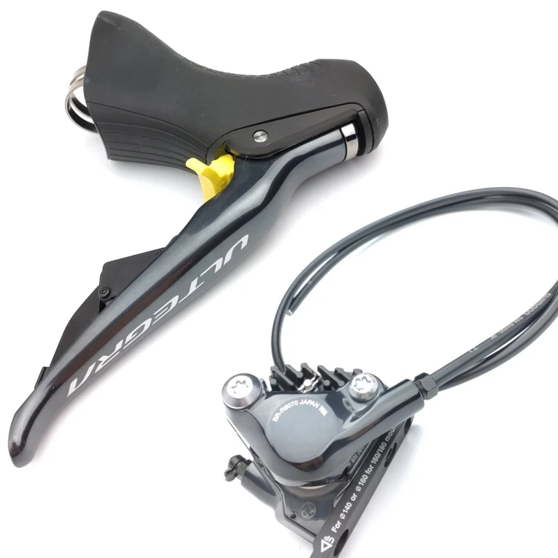 Shimano Ultegra Di2 ST-R8070/BR-R8070 STI Schalthebel und Scheibenbremse vorne (2-fach)