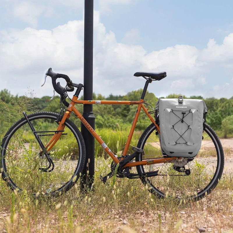 ROCKBROS Gepäckträgertasche 25L-32L 100 % wasserdicht mit Tragegriff