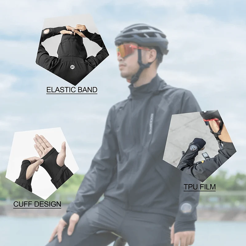 ROCKBROS Herren Softshelljacke atmungsaktiv Fahrradjacke Sommer/Herbst