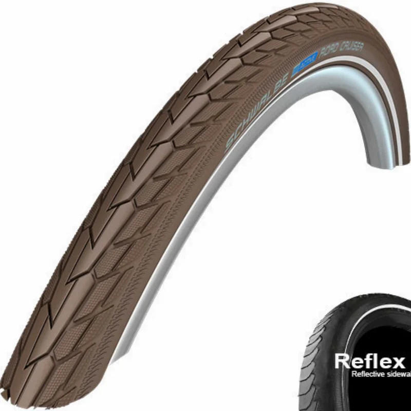 Schwalbe ROAD CRUISER K-Guard, TwinSkin 28" Drahtreifen Coffee-Reflex