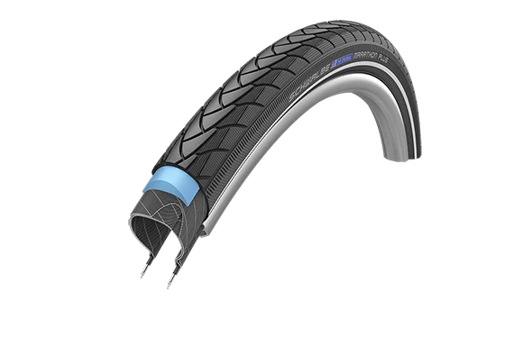 Schwalbe MARATHON PLUS Perf, SmartGuard, TwinSkin 26" Drahtreifen Black-Reflex
