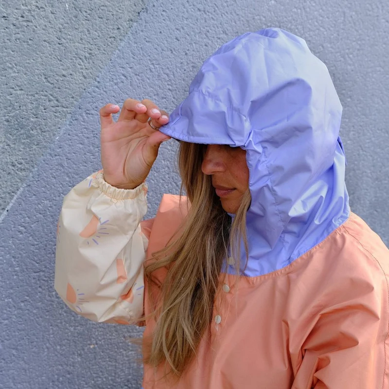 Poncho de pluie Poule Party adulte ou enfant Sunrise