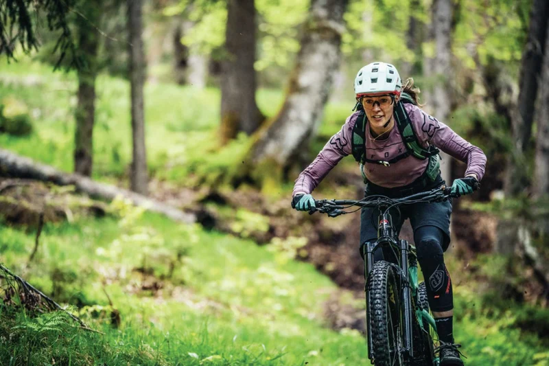 Abus MoDrop MTB-Helm pine green