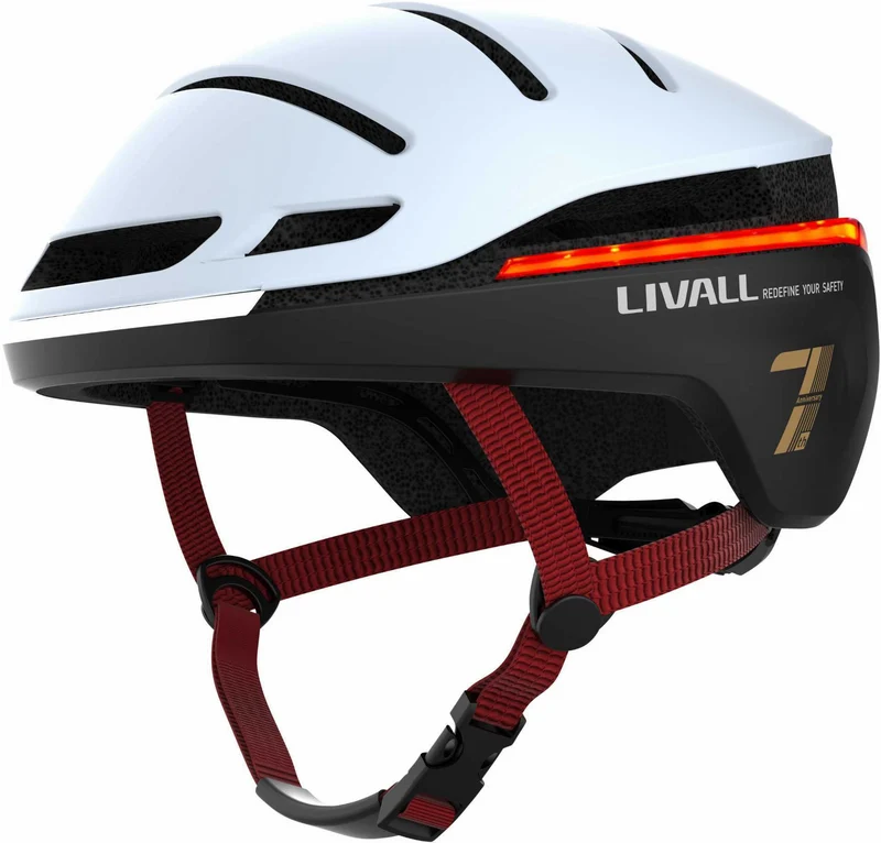 Livall EVO21 Helm + BR 80 Fernbedienung weiß