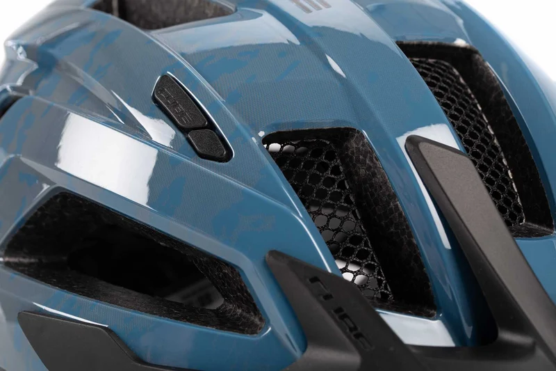 Cube Helm STEEP glossy blue