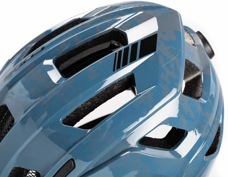 Cube Helm STEEP glossy blue
