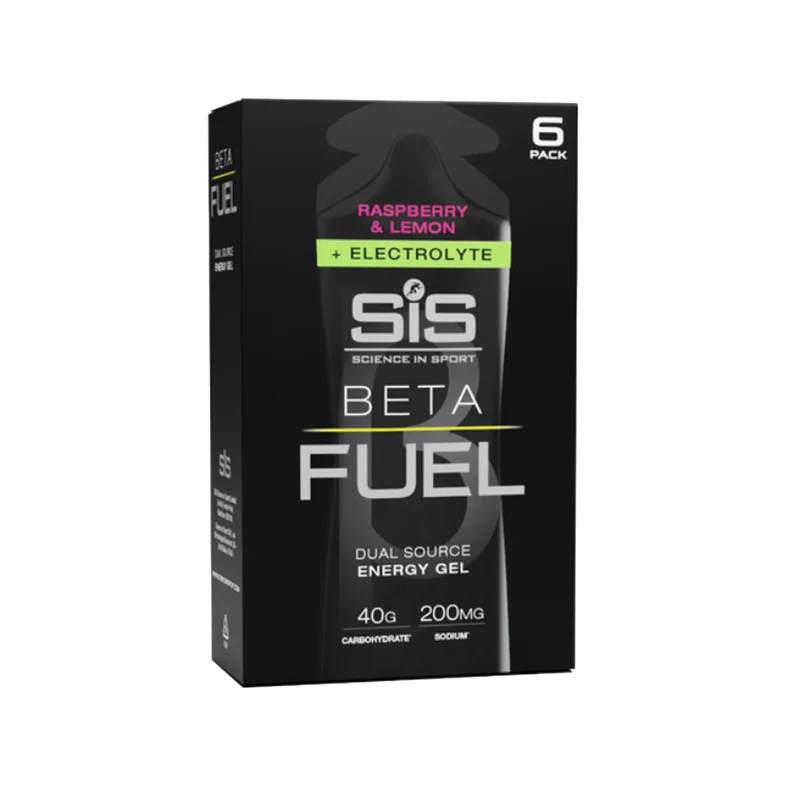 SIS BETA Fuel Energiegel/Elektrolyte 6x60ml Himbeere/Zitrone