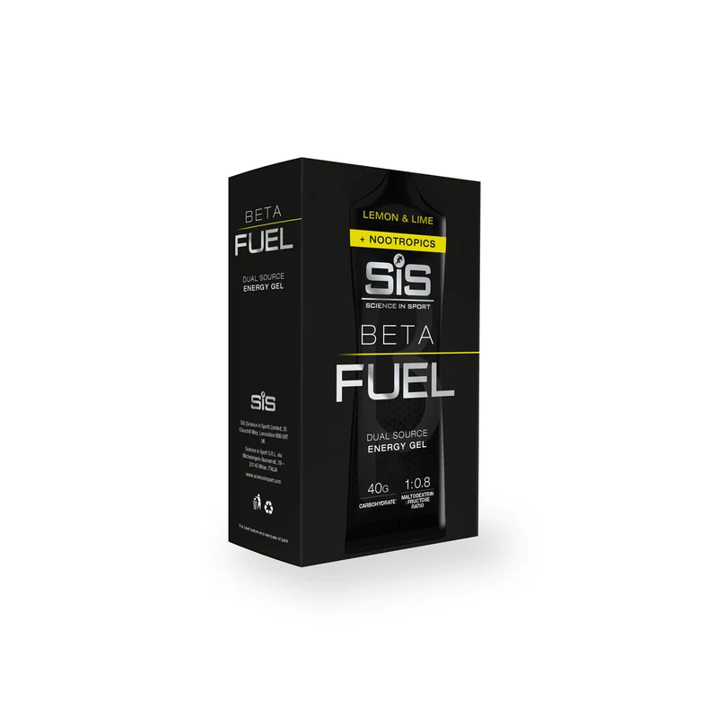 SIS BETA Fuel Energiegel/Nootropika 6x60ml Zitrone/Limette