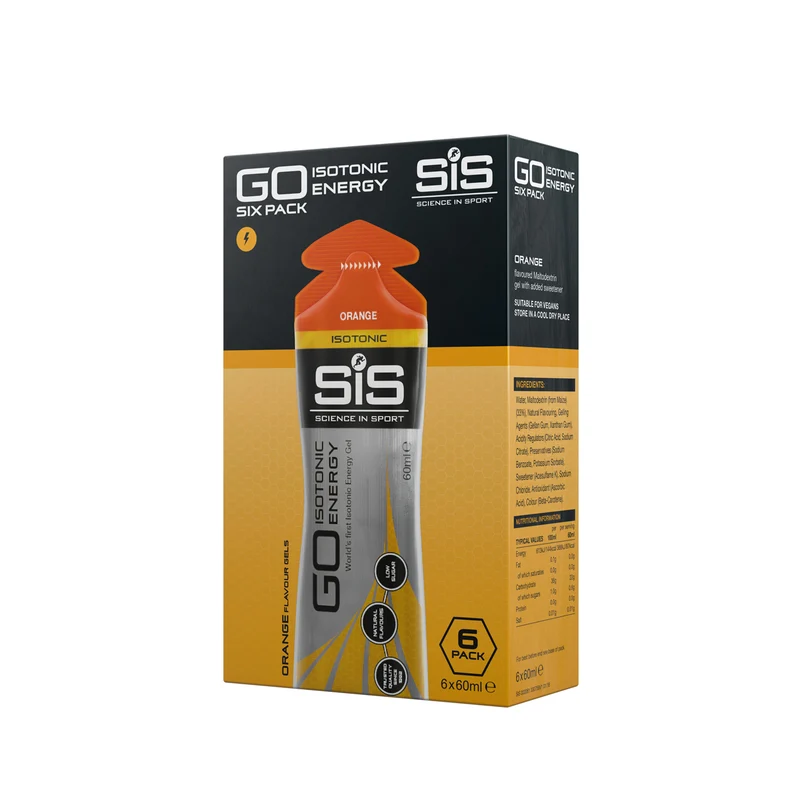 SIS GO Isotonisches Energiegel 6x60ml Orange