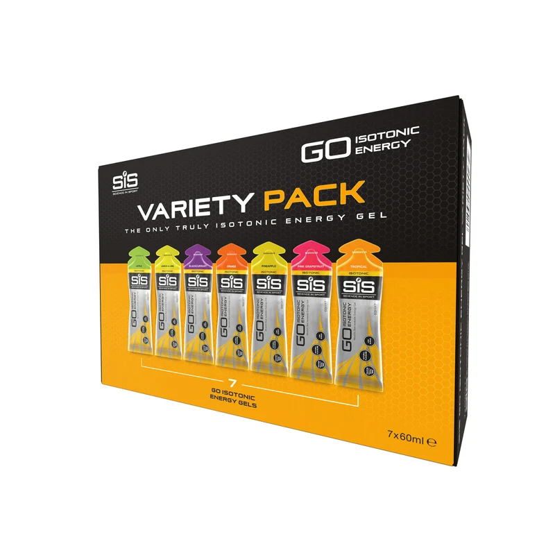 SIS GO Isotonische Energiegele Probierpack 7x60ml Gemischte Geschmacksrichtungen