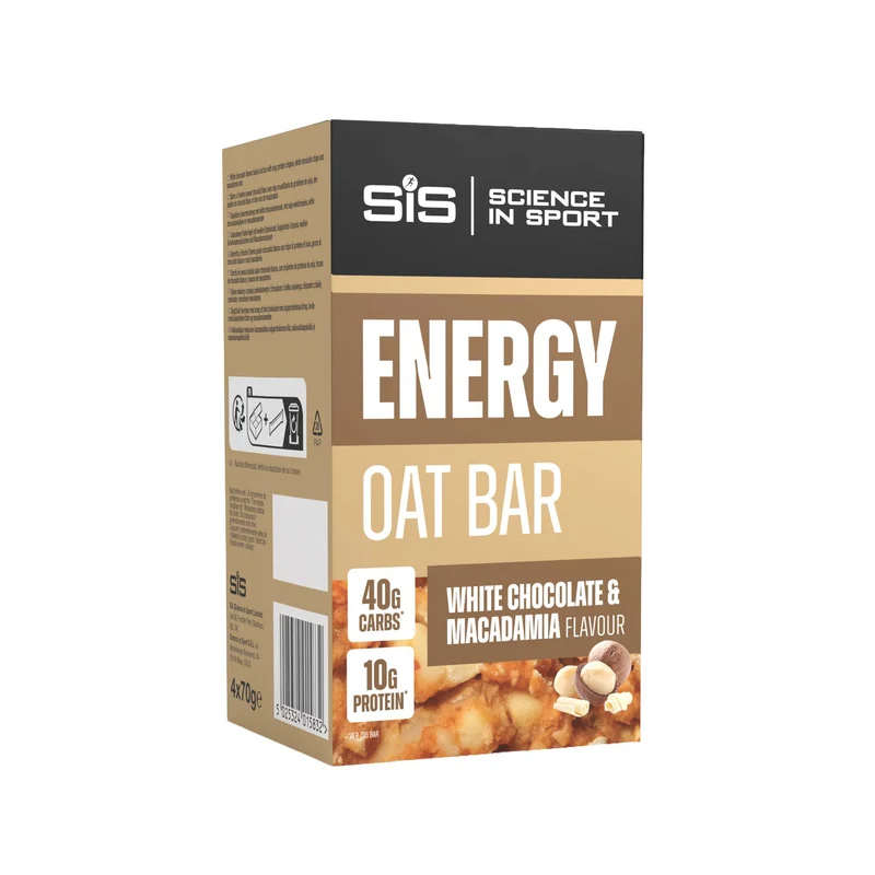 SIS GO Hafer-Energieriegel 4x70g Weiße Schokolade/Macadamia