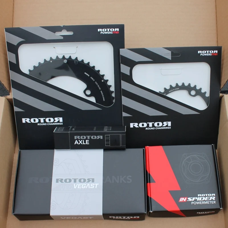 ROTOR INspider Vegast Aero Round Powermeter 170mm 50/34 Zähne