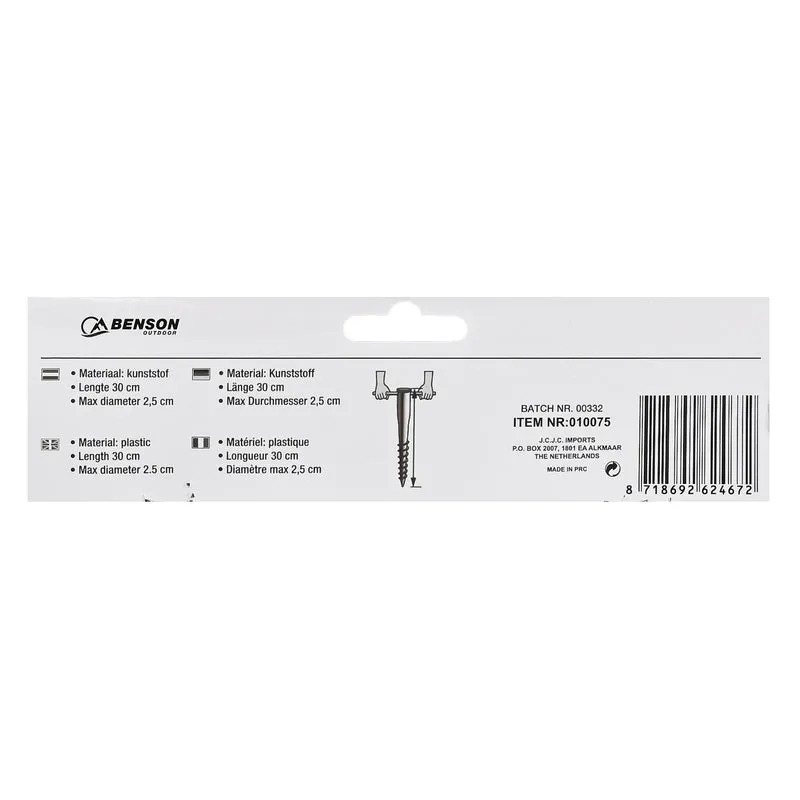 Sonnenschirmhalter-Mix – Material Kunststoff, 30 cm, 2,5 cm