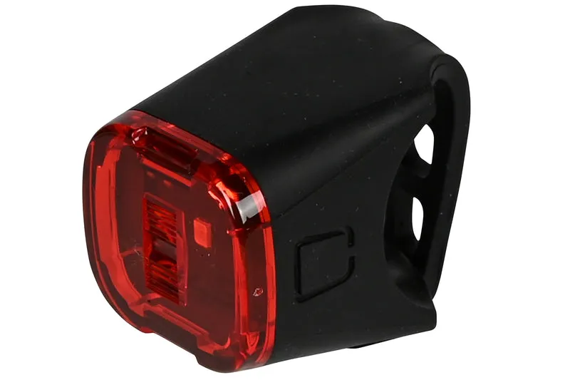 Fahrradlicht LED USB wiederaufladbar rot – Funktion an / aus, 3,7 V, 550 mAh, wasserfest