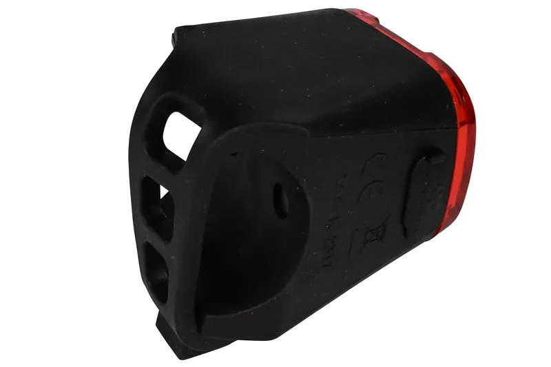 Fahrradlicht LED USB wiederaufladbar rot – Funktion an / aus, 3,7 V, 550 mAh, wasserfest