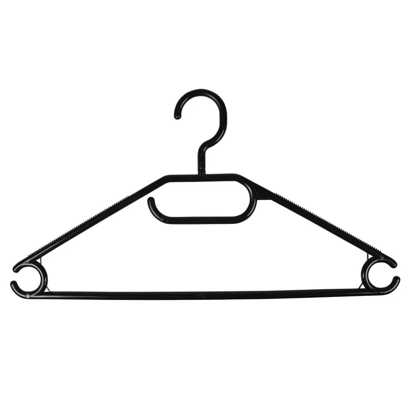 Kleiderbügel Kunststoff 5-tlg. schwarz – Breite 40,5 cm, 40,5 cm