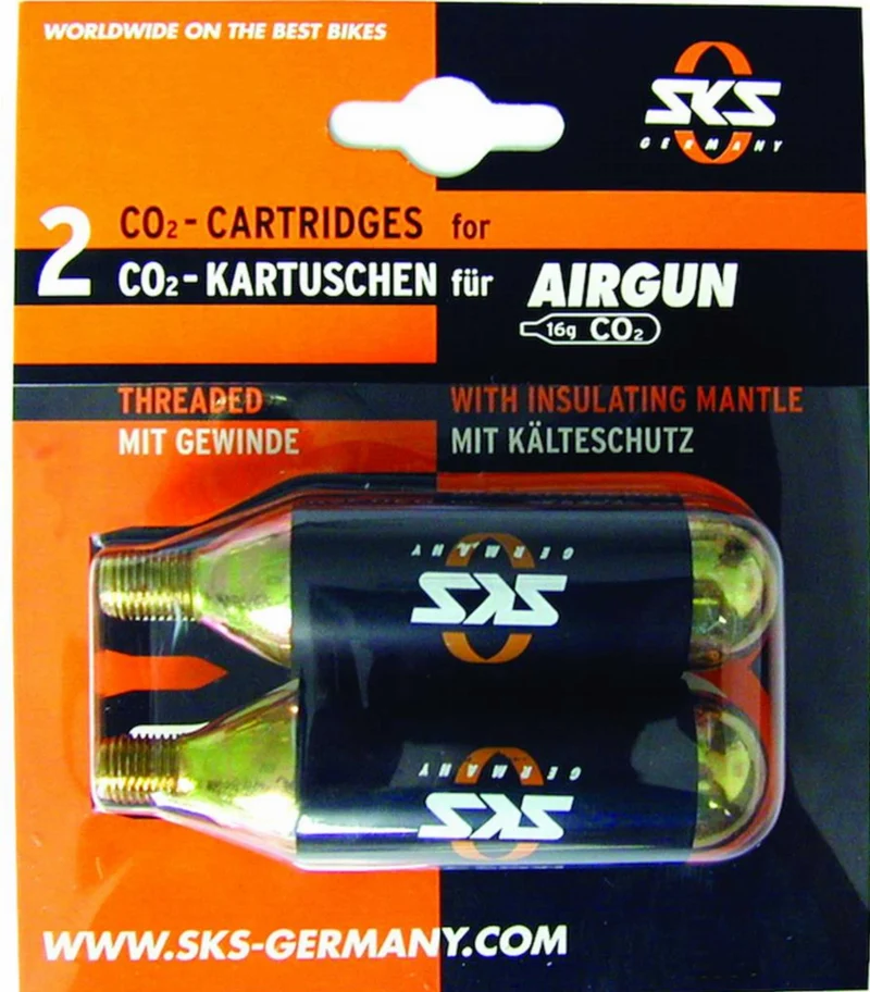 SKS GERMANY CO²-Kartuschen Set mit Gewinde