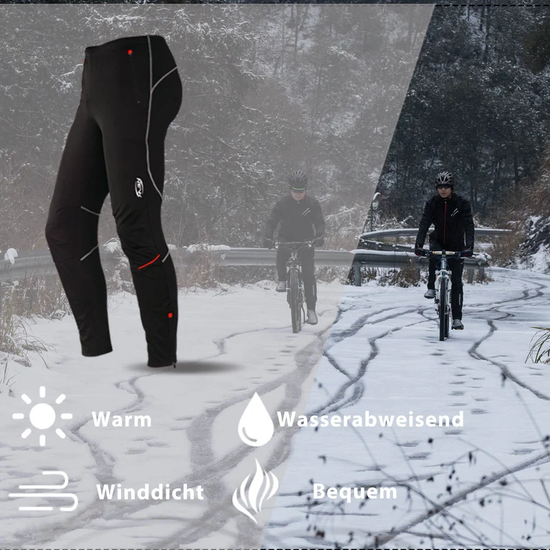 ROCKBROS Fahrradhose Herren Radsport Fahrrad Lange Hose Laufhose M-4XL