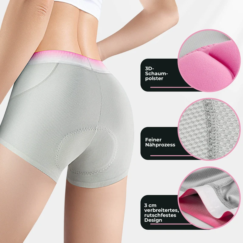 ROCKBROS Damen Radunterhose mit 3D Gepolsterte Radlerhose Atmungsaktiv