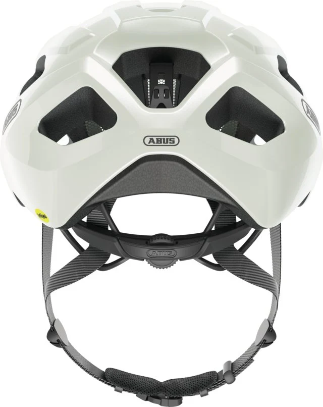 Abus Macator MIPS Rennradhelm Pearl White