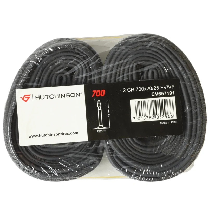 2x Hutchinson Schlauch 700x20/25 Sclaverand Ventil 48 mm Rennrad