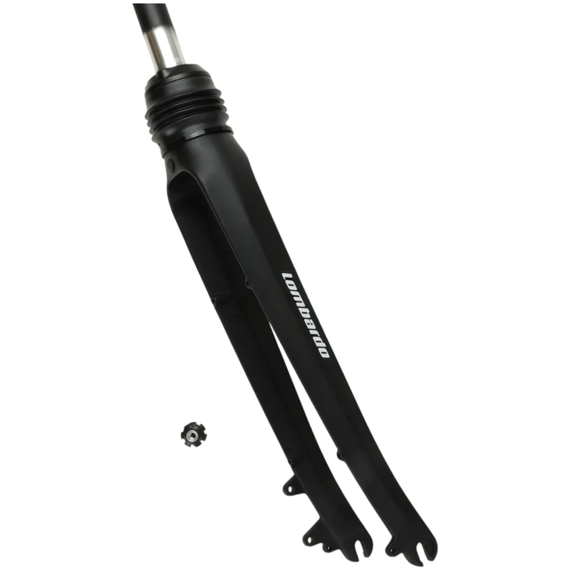 Zoom Lombardo Federgabel Rennrad Disc Schnellspanner 28 Zoll 1 1/8 Zoll Schaft schwarz