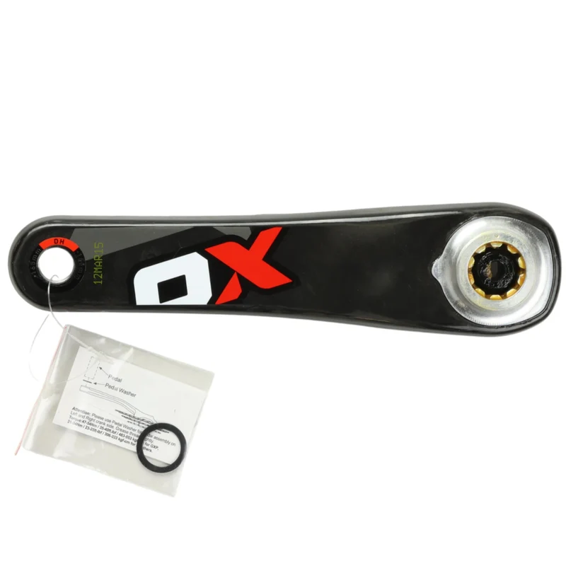 SRAM X0 DH Kurbelarm links GXP 165 mm Carbon schwarz rot