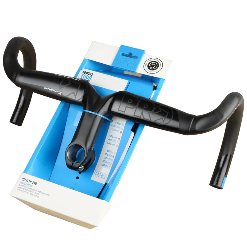 PRO Stealth Evo Carbon Lenker Vorbau Kombination Cockpit 400/100 mm