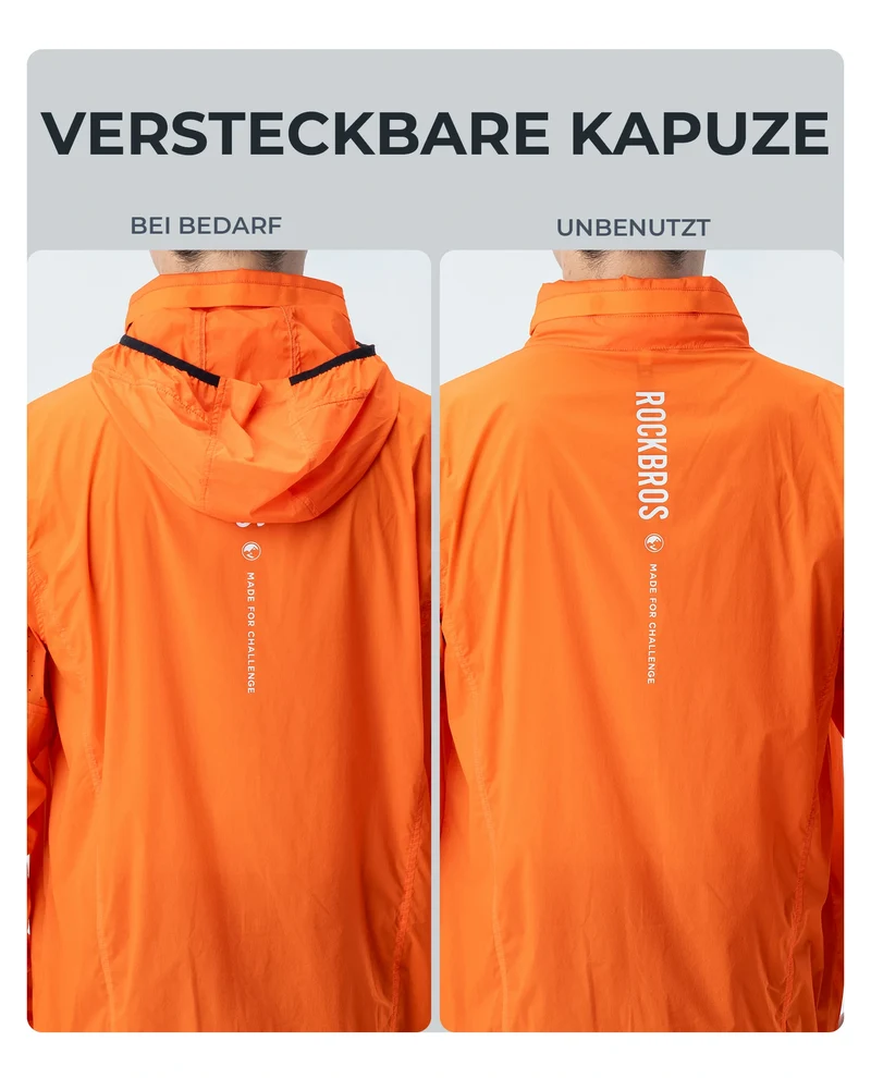 ROAD TO SKY Fahrradjacke Winddicht Atmungsaktiv für MTB & Rennrad
