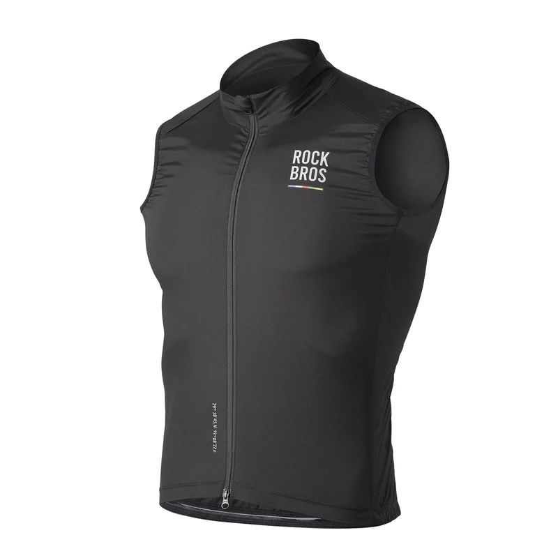 ROAD TO SKY Herren Fahrrad Ärmellos Weste Winddichte Fahrradjacke