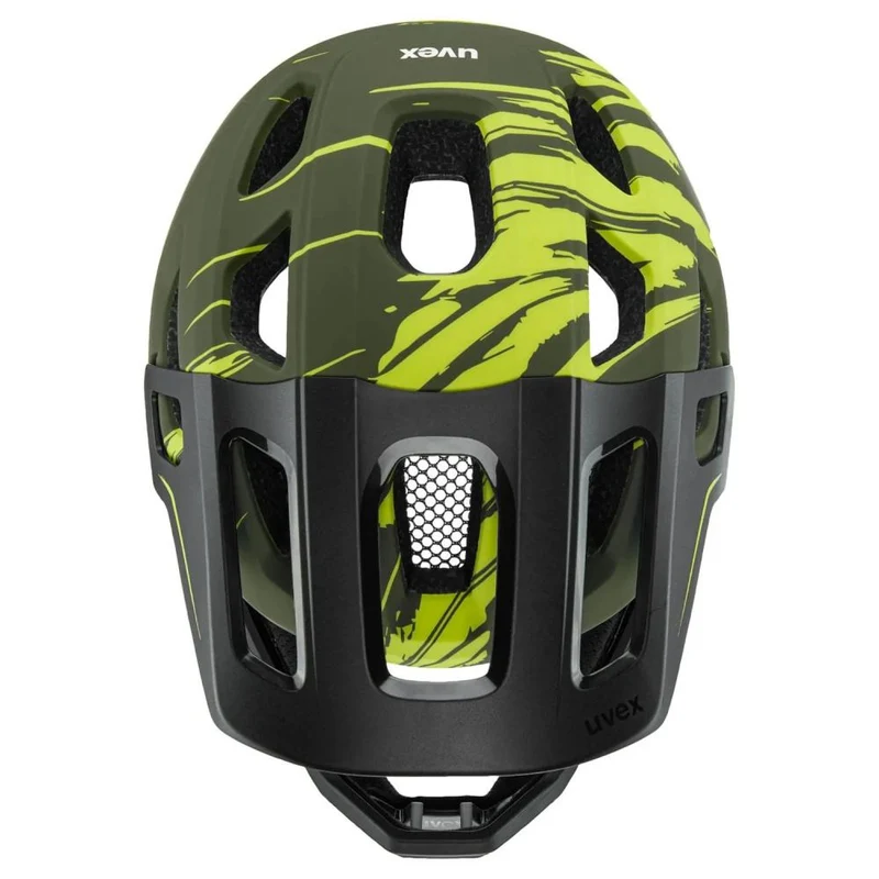 uvex react jr. Fullface Kinder-Fahrradhelm 52-56 cm dark olive matt