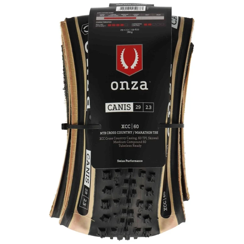 ONZA Canis 29 x 2,30" XCC 60TPI Medium Compound 60 Tubless Ready Faltreifen Skinwall