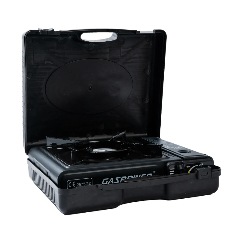 Gaspower Campingkocher Tragekoffer schwarz