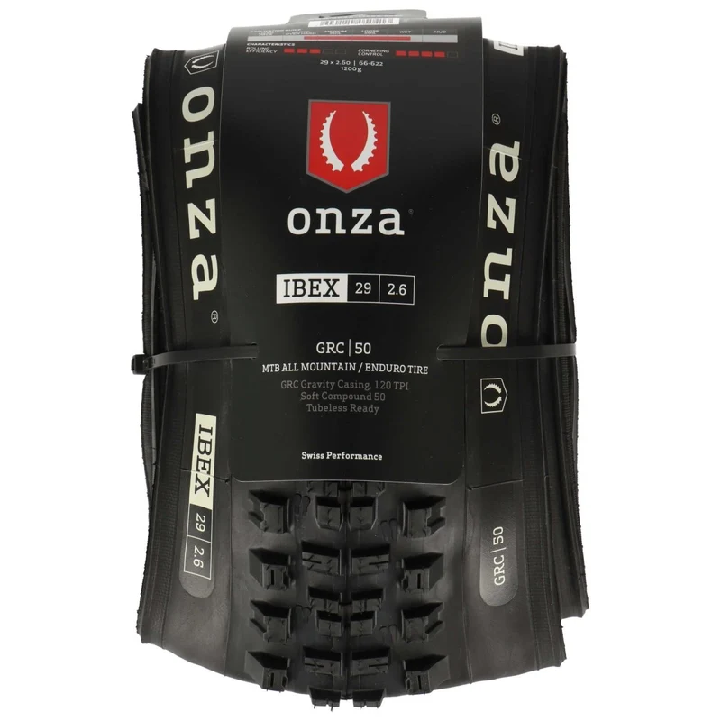 ONZA Ibex 29 x 2,60" GRC 120TPI Soft Compound 50 Tubless Ready Faltreifen Schwarz