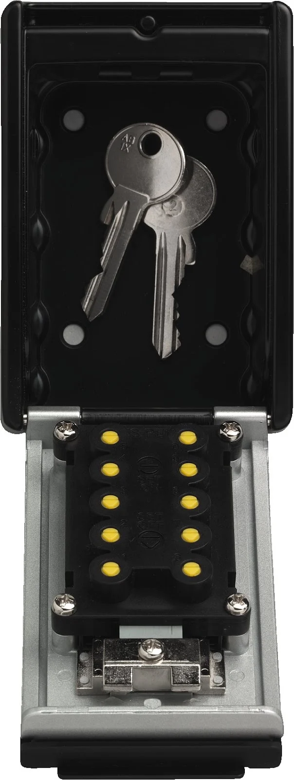 Abus Schlüsselbox KeyGarage 767 Wandmontage Schwarz/Silber