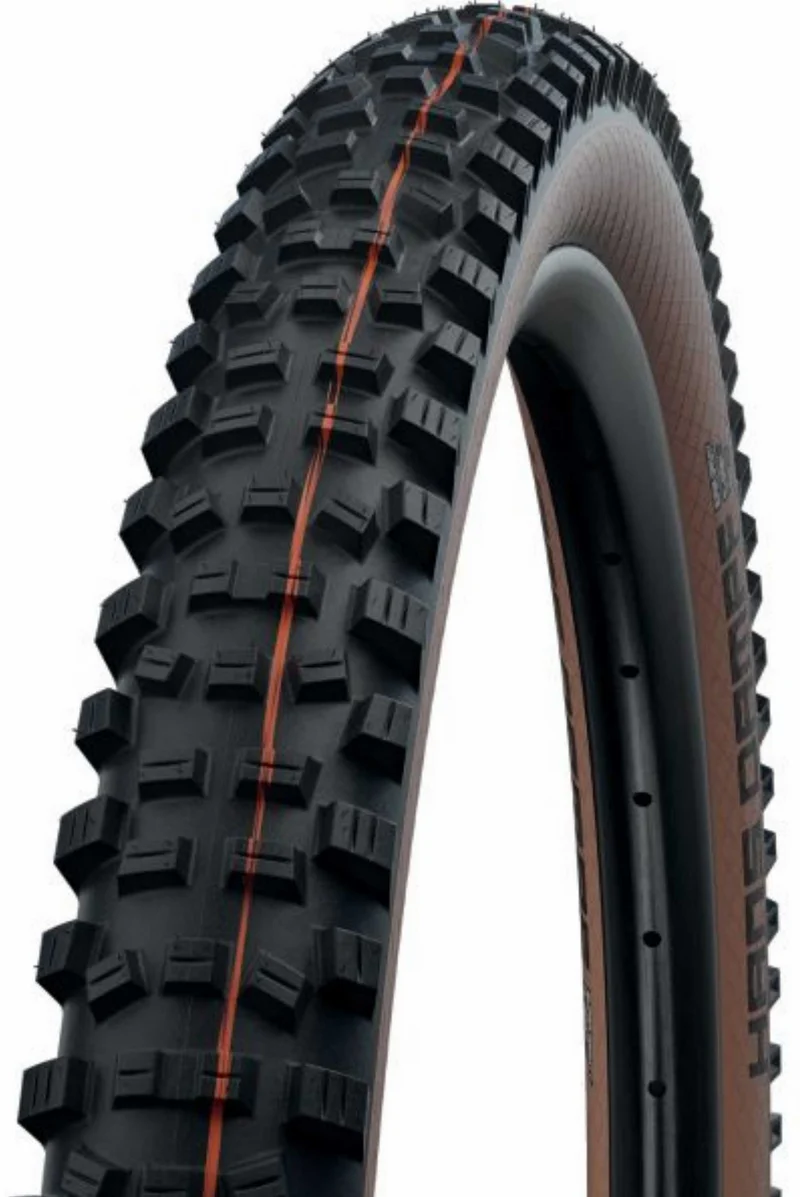 Schwalbe Hans Dampf Super Trail, Evolution Line, TLE, SnakeSkin Faltreifen 27,5" Addix Soft bronze sidewall