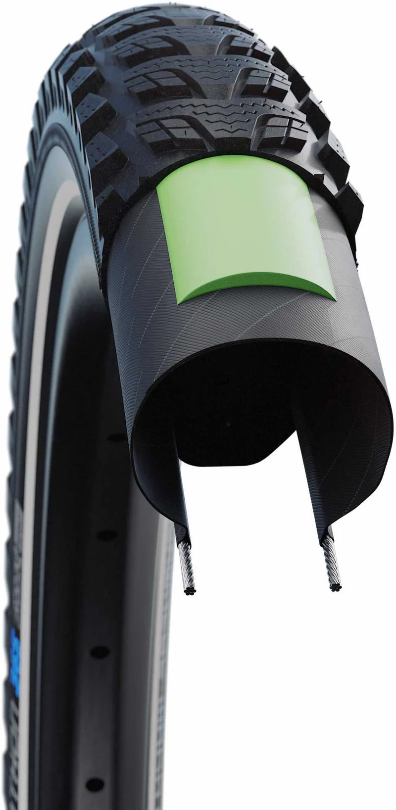 Schwalbe Marathon 365 GreenGuard, Performance Line, TwinSkin Drahtreifen 26" Addix 4Season black-reflex