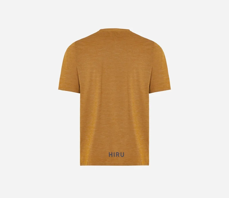 Hiru Advanced Kurzarm-T-Shirt Herren Senfgelb
