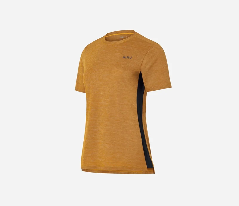 Hiru Advanced Kurzarm-T-Shirt Damen Senfgelb