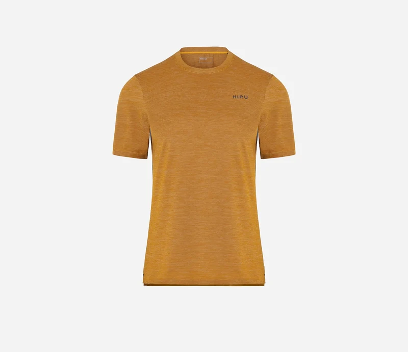 Hiru Advanced Kurzarm-T-Shirt Damen Senfgelb