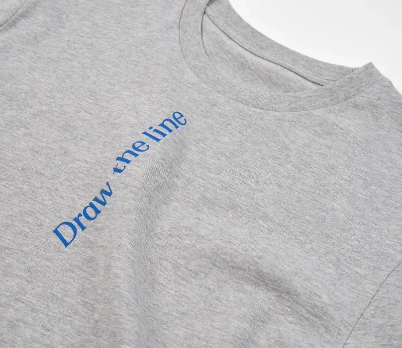Orbea Draw The Line Grey Kurzarm-T-Shirt Unisex Grau