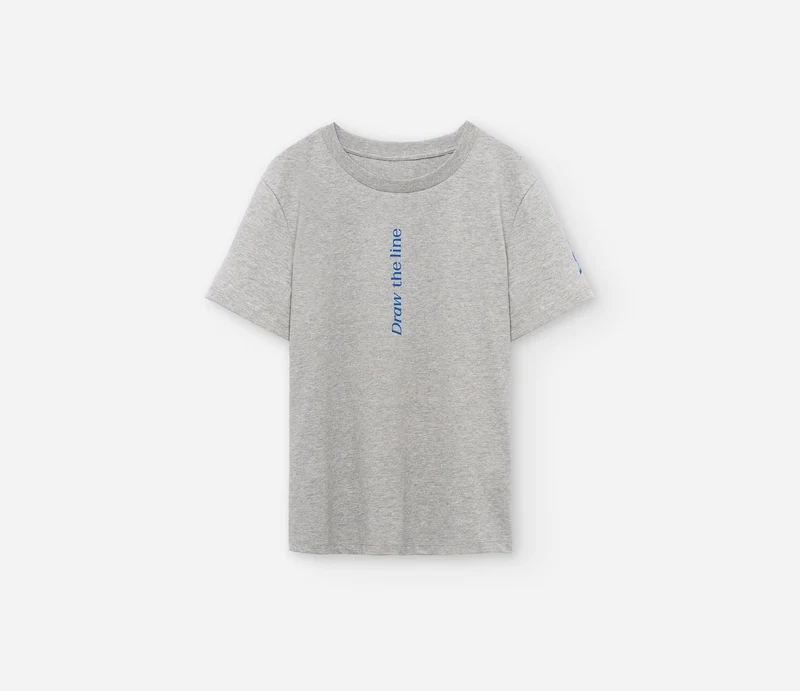 Orbea Draw The Line Grey Kurzarm-T-Shirt Damen Grau