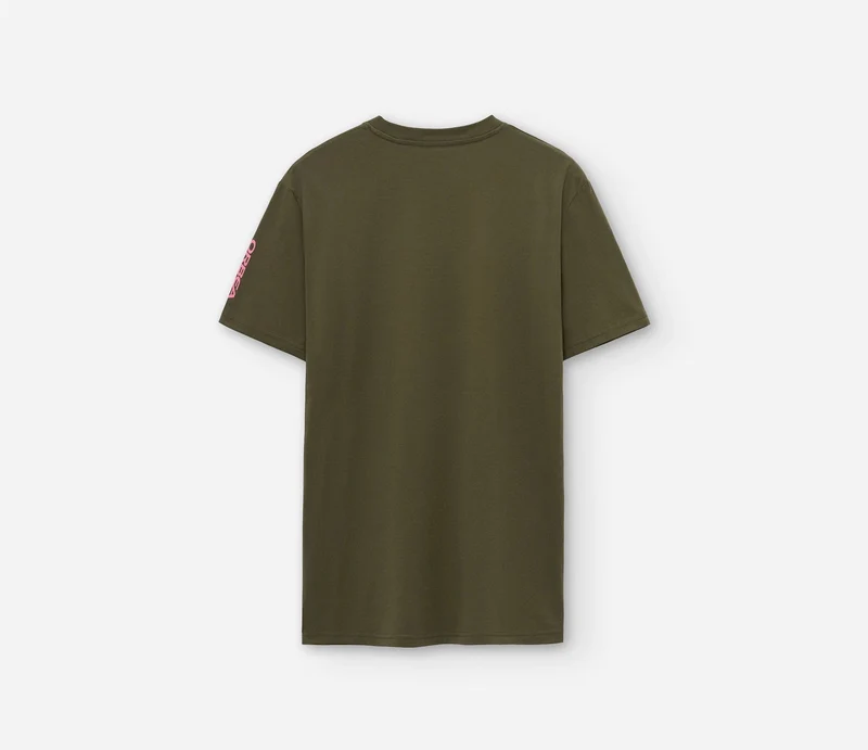 Orbea Draw The Line Khaki Kurzarm-T-Shirt Unisex Khaki