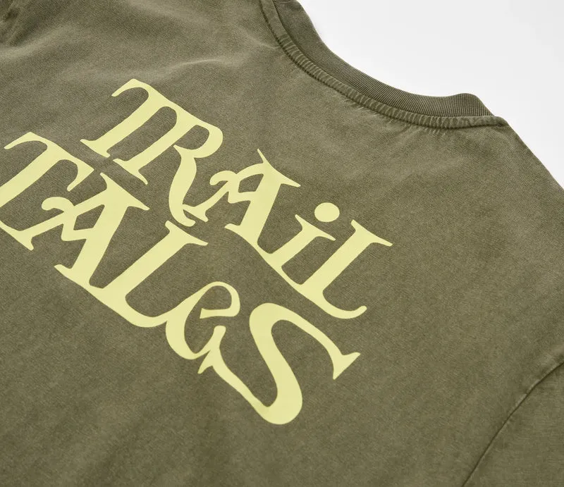 Orbea Trail Tales Khaki Kurzarm-T-Shirt Unisex Khaki