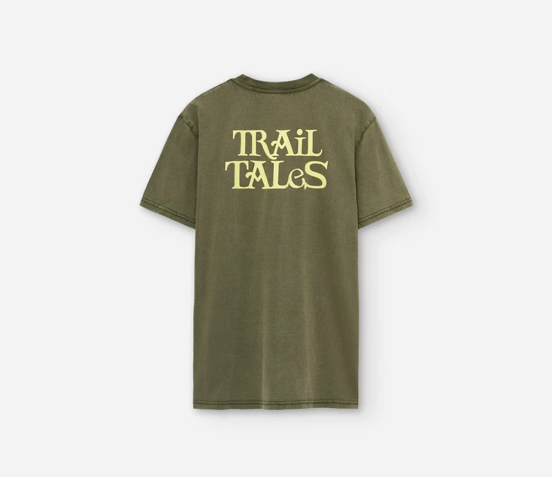 Orbea Trail Tales Khaki Kurzarm-T-Shirt Unisex Khaki