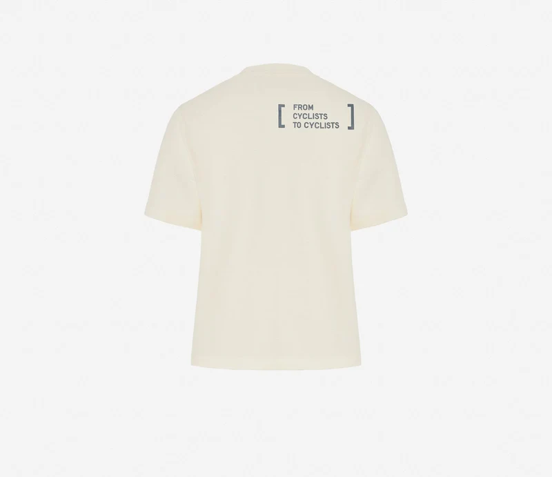 Hiru Kurzarm-T-Shirt Damen Knochenweiß