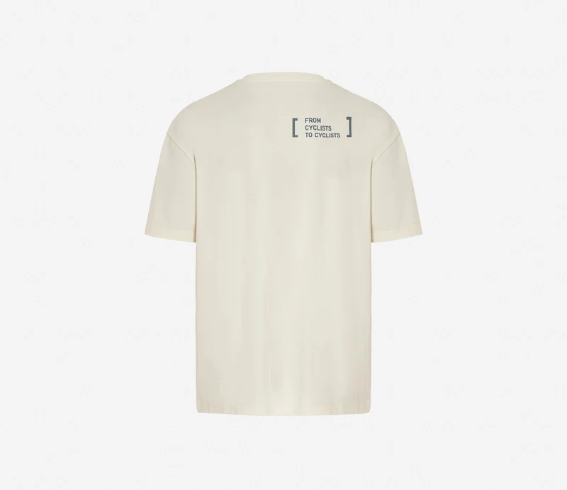 Hiru Kurzarm-T-Shirt Herren Knochenweiß